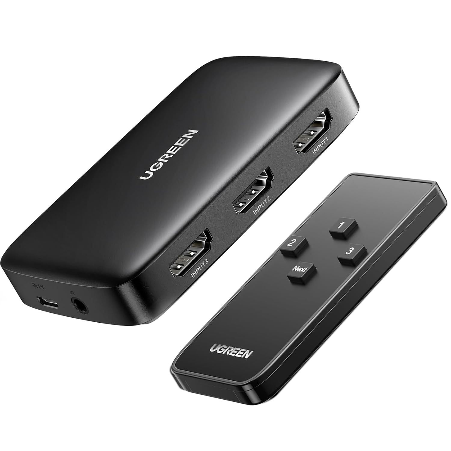 UGREEN Switch HDMI 3 em 1: 4K HDR, Controle Remoto e Compatibilidade Universal
