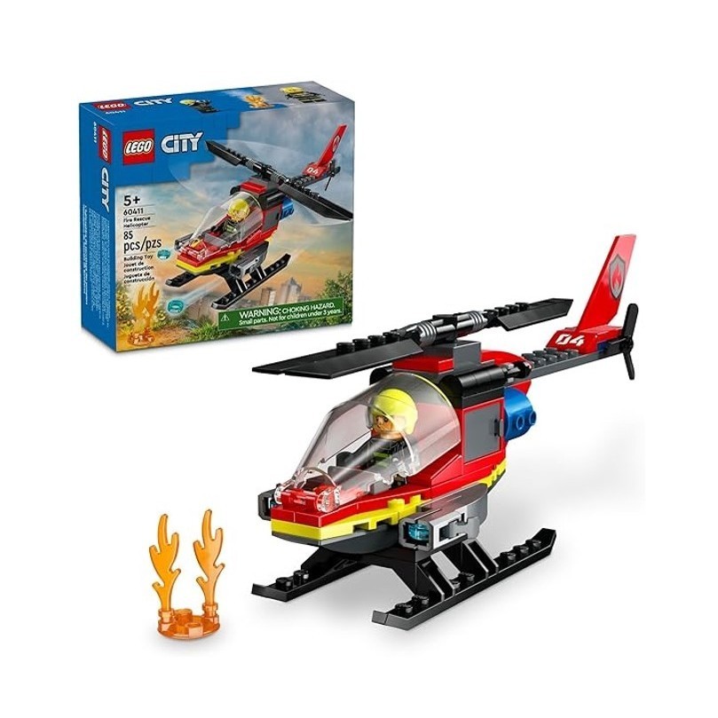 Helicóptero de Bombeiros Lego City: Aventura e Resgate!
