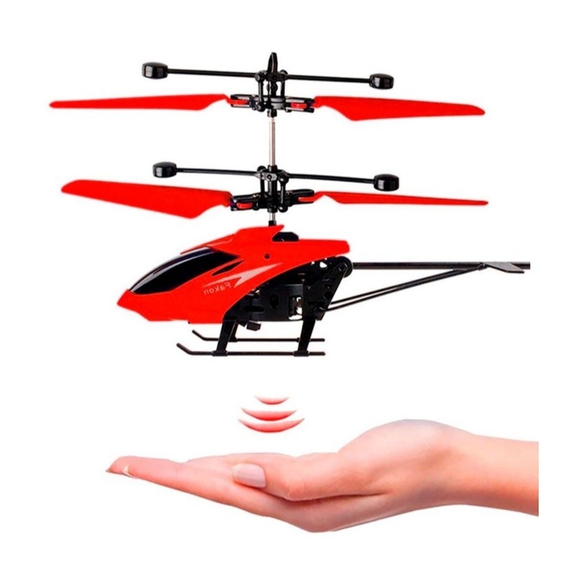 Helicóptero de Brinquedo com Sensor Recarregável: Diversão sem Fios!