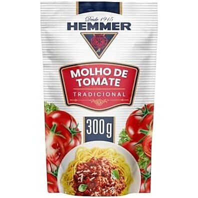Molho Tomate Hemmer Tradicional: Sabor Caseiro 300g