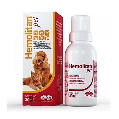 Hemolitan Pet Vetnil 30ml: Saúde e Crescimento!