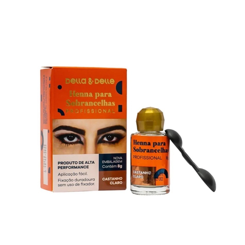 Henna para Sobrancelhas Della E Delle 8g: Preenchimento Perfeito