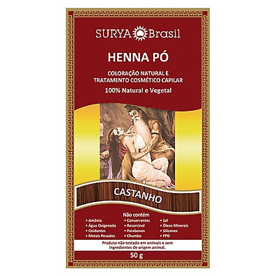 Henna Surya Brasil Castanho: Cor e Cuidado Natural