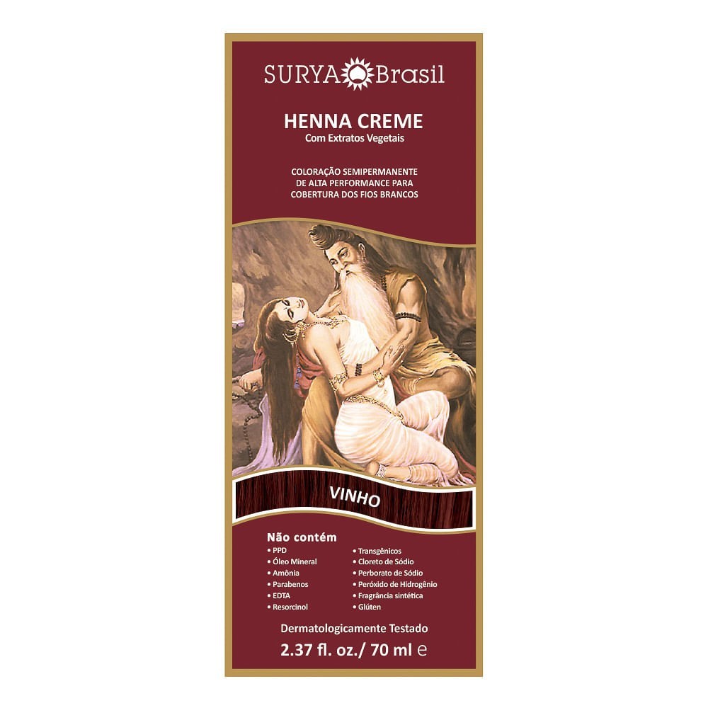 Henna Surya Vinho: Cor e Brilho Natural