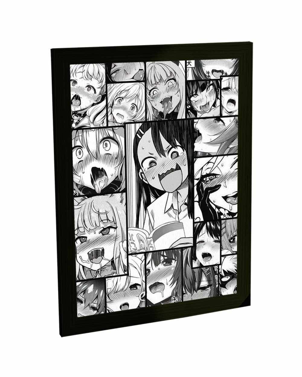 Quadro Decorativo A3 Anime Hentai Ahegao Manga - Arte Premium para Quartos e Espaços Geeks