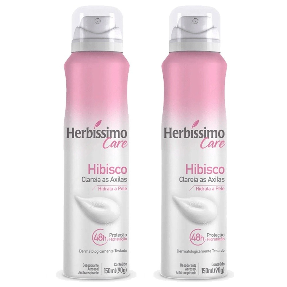 Herbíssimo Care Hibisco: 48h de Proteção + Clareamento