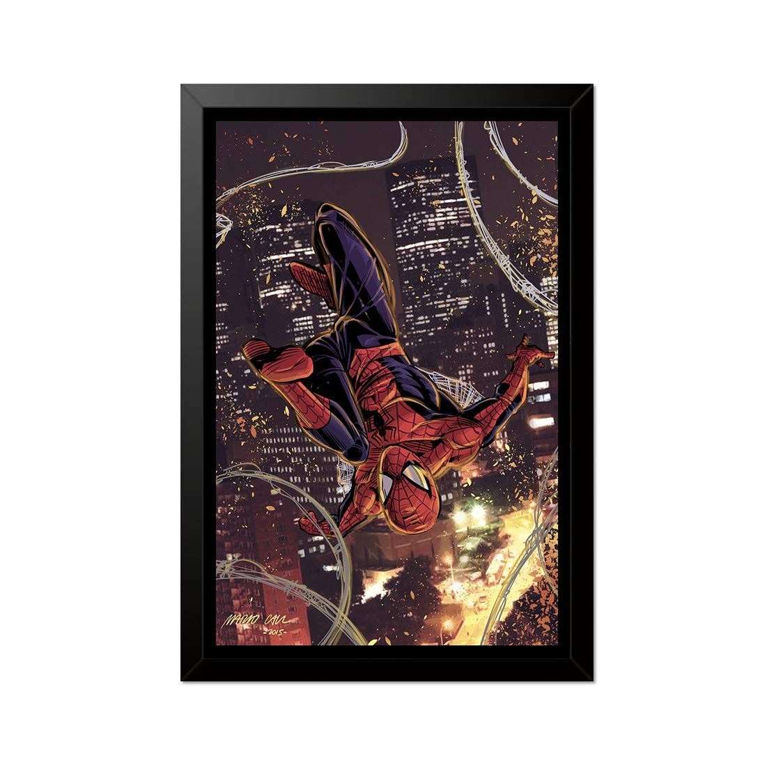 Quadro Poster Homem Aranha Desenho 33x23cm - Decore Sua Parede com Estilo Super-Heróico