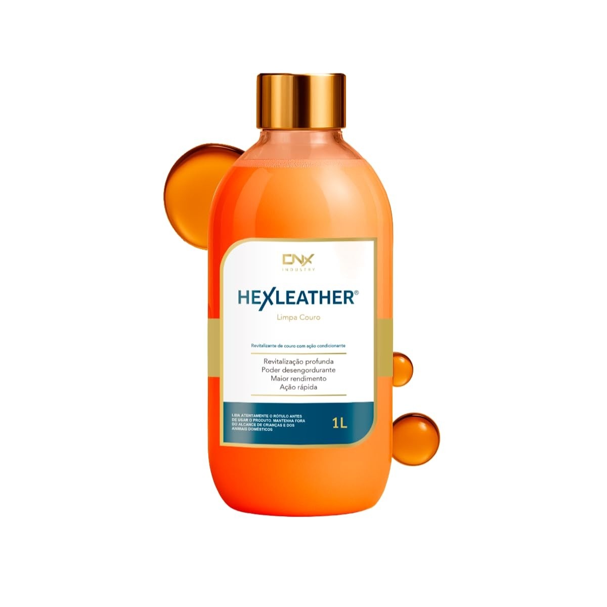 HexLeather 1L: Revitalizador e Hidratante Premium para Couro - Limpeza Profunda e Proteção Duradoura