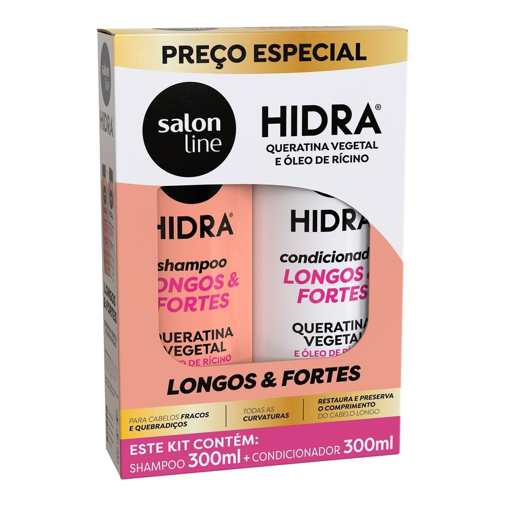 Hidra Longos e Fortes: Kit Shampoo e Condicionador 300ml