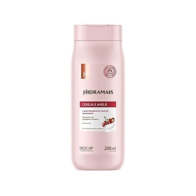 Hidramais Cereja e Avelã 200ml: Hidratação + Desodorante