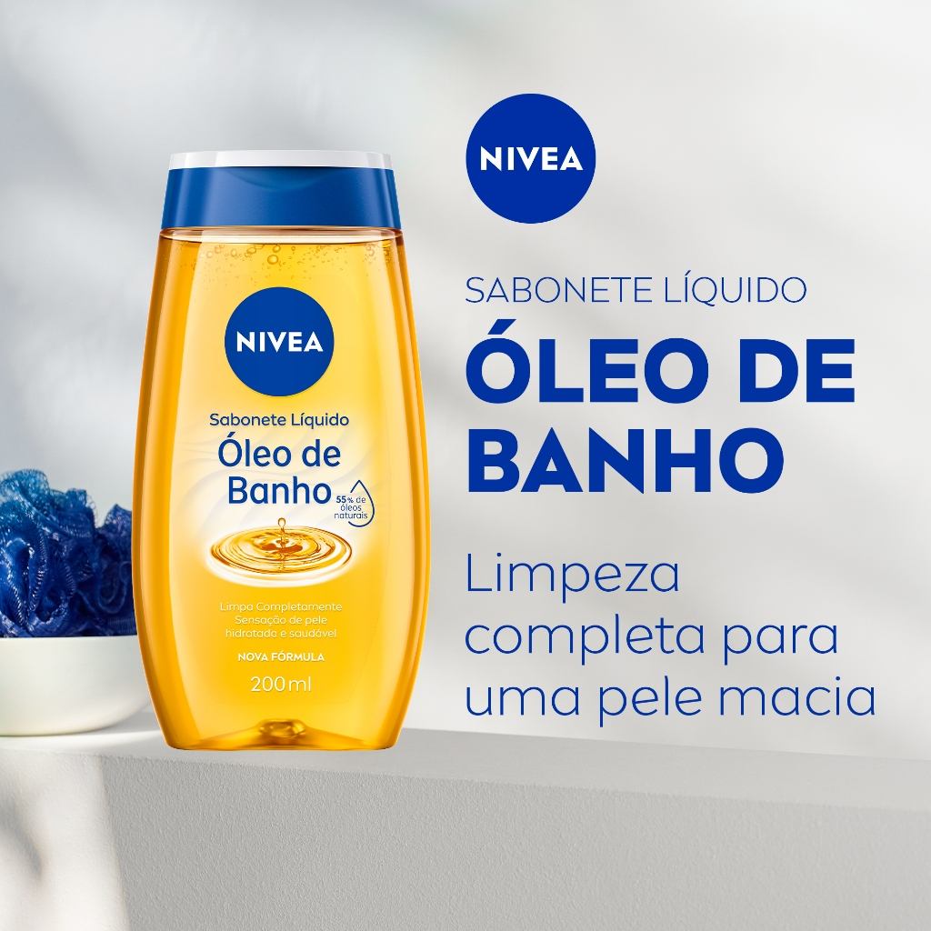 NIVEA Óleo de Banho: Pele Macia e Hidratada 💧