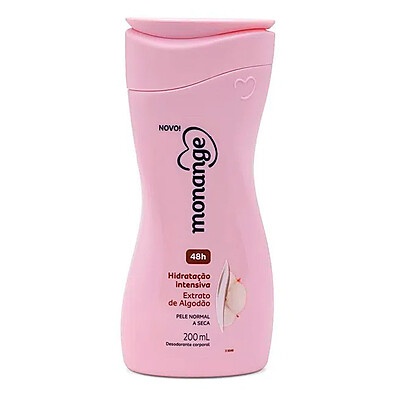 Hidratante Desodorante Monange Algodão 200ml – Hidratação Intensiva
