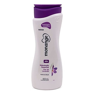 Hidratante Desodorante Monange Flor de Lavanda 400ml – Hidratação Nutritiva com Fragrância Relaxante