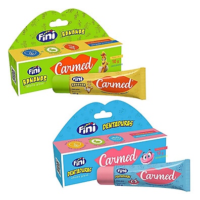 Hidratante Labial Carmed Fini: Bananas e Dentaduras – Kit com 2