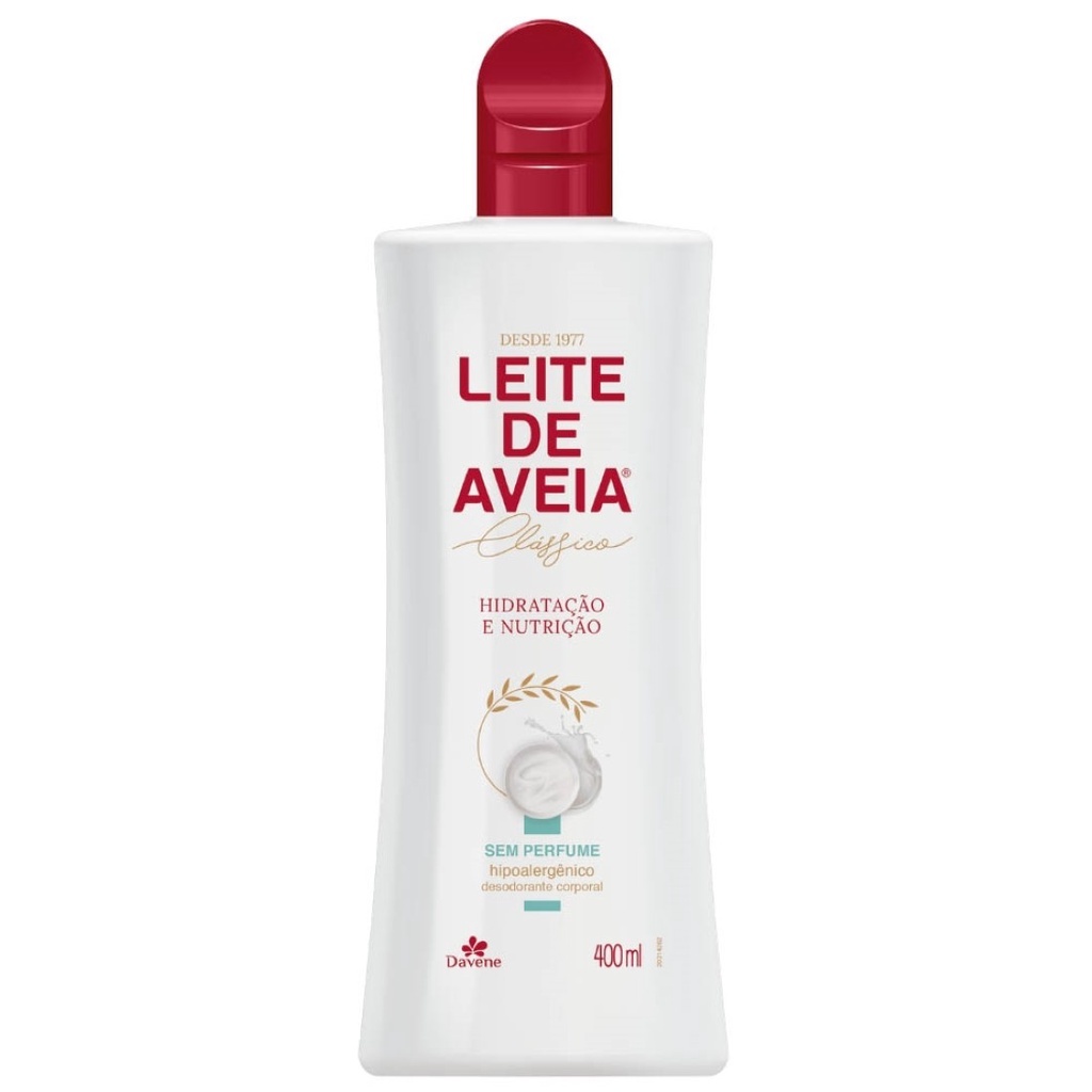 Hidratante Leite de Aveia Hipoalergênico Sem Perfume 400ml - Davene: Cuidado Suave para Pela Sensível