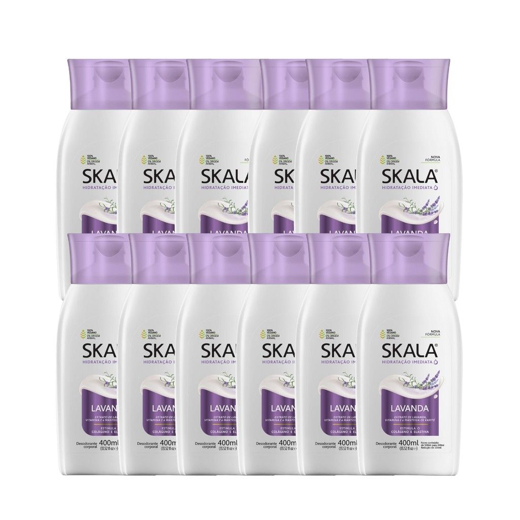 Hidratante Skala Lavanda: Kit 12 Vegano