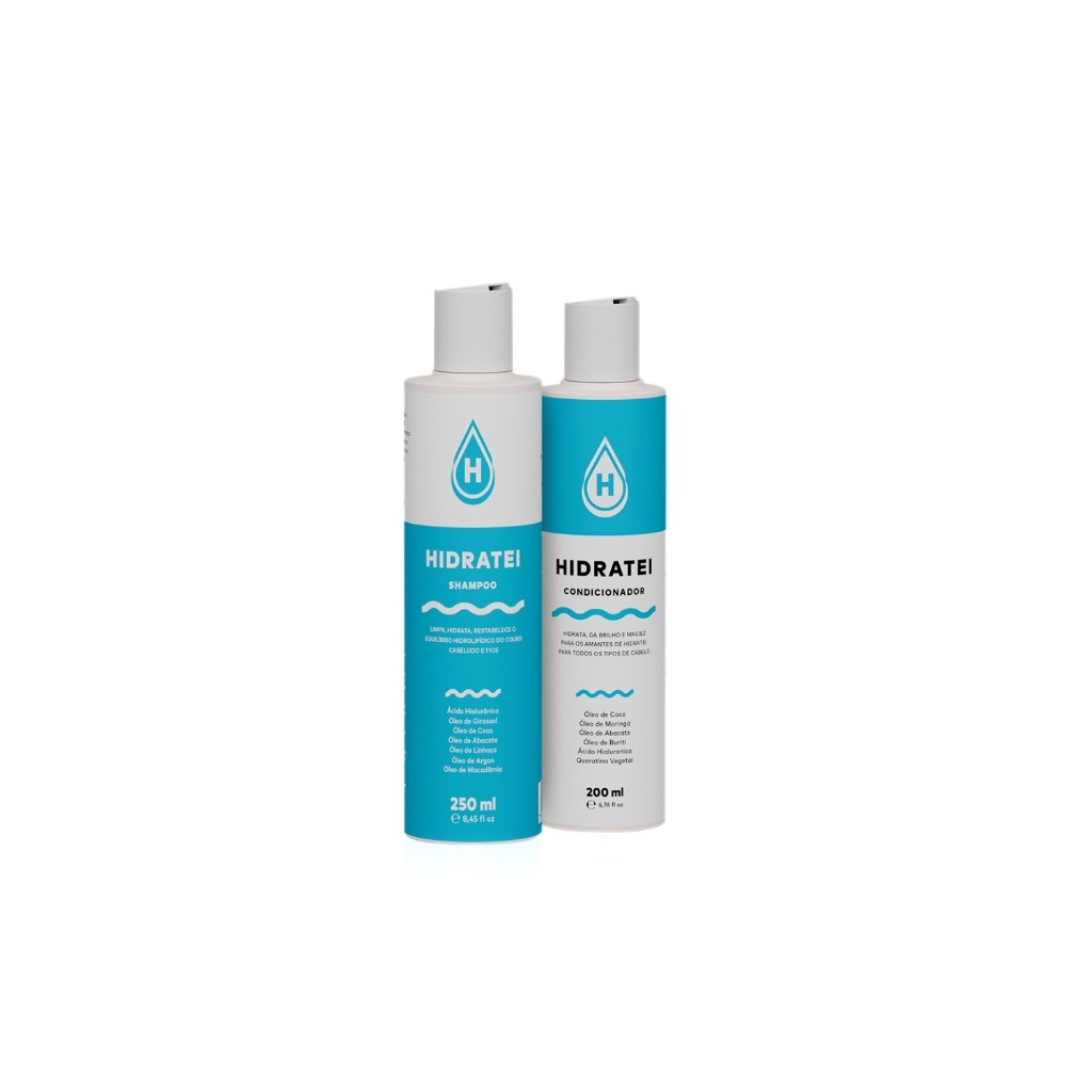 Hidratei: Shampoo e Condicionador Revitalizantes