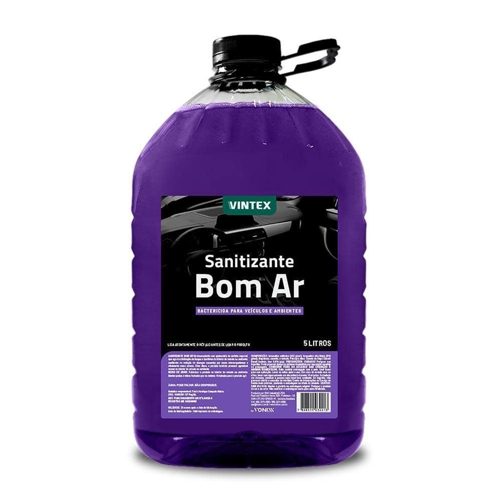 Sanitizante Aromatizante Bom Ar Vintex 5L: Higiene e Perfume Duradouro para Seu Espaço