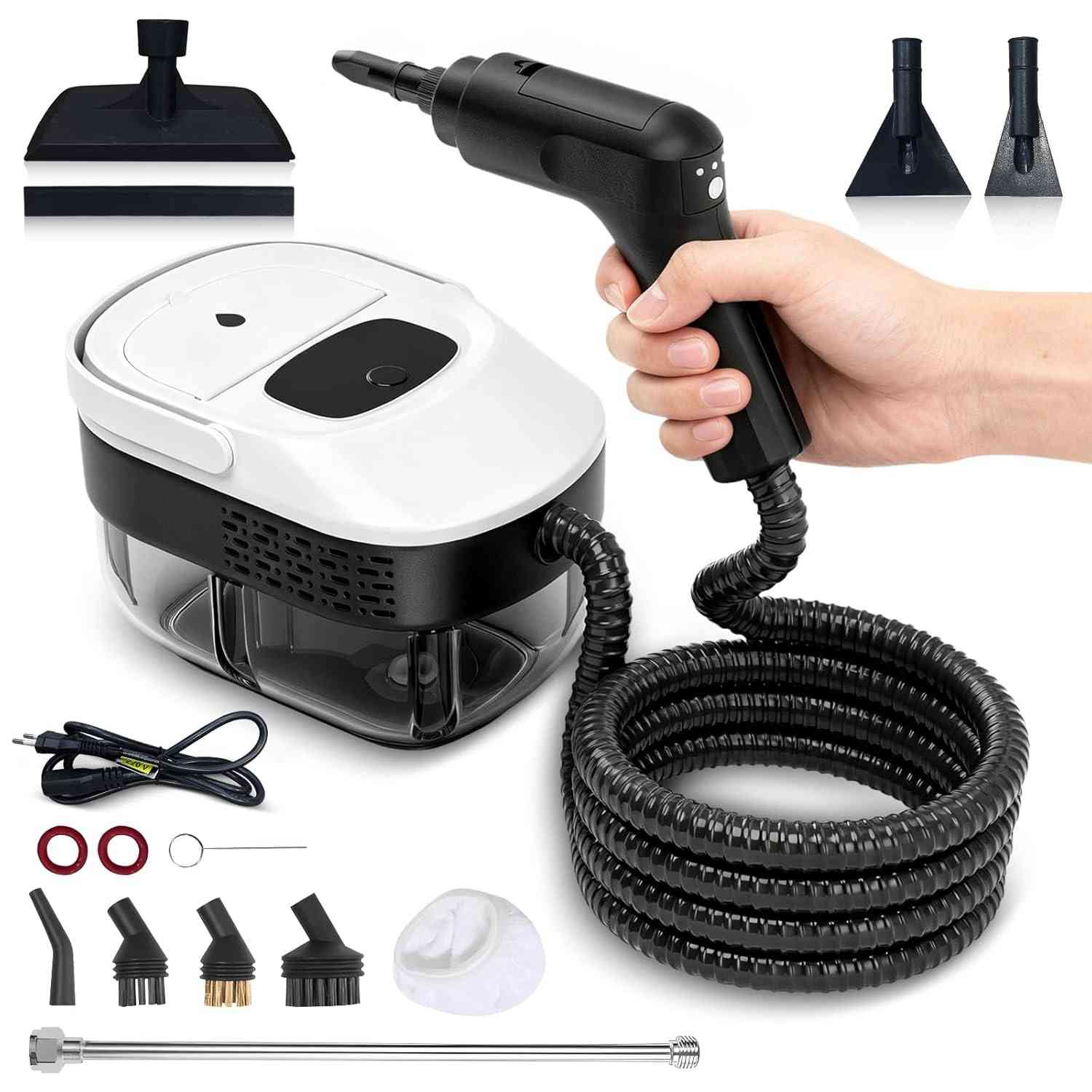 Vaporizador e Higienizador a Vapor 2500W - Limpador Portátil com Tanque 1600ml para Casa e Carro