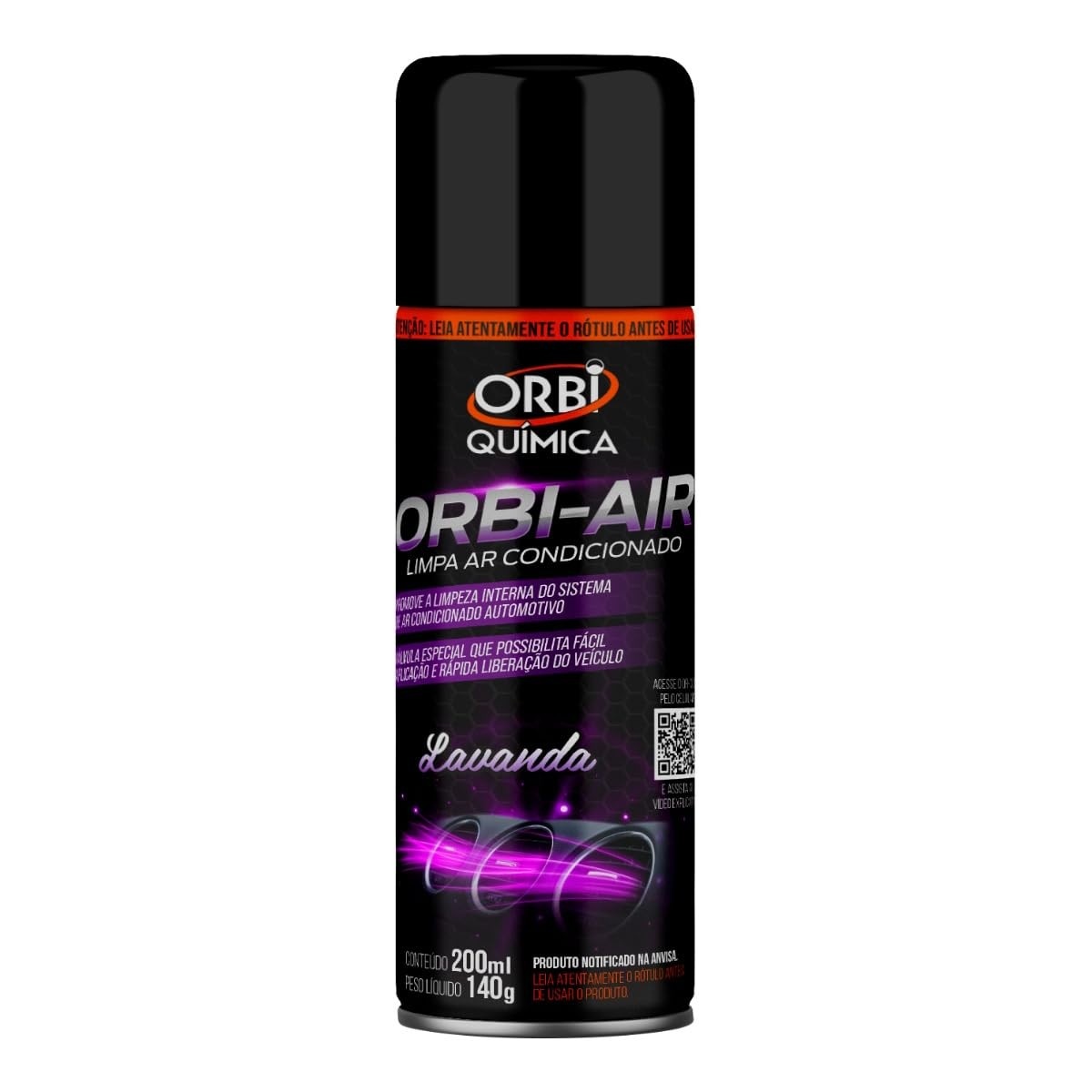 Orbi-Air Spray Higienizador Limpa Ar Condicionado Automotivo Lavanda - Orbi Química