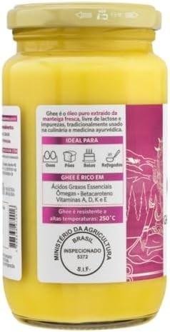 Manteiga Ghee Leviora Sal do Himalaia 300g