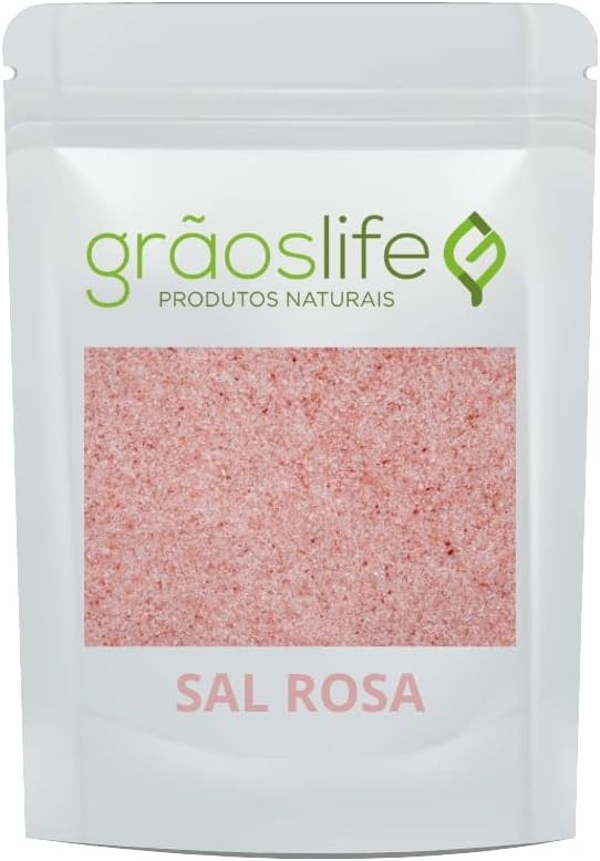 Sal Rosa do Himalaia Fino 1Kg - Grãos Life