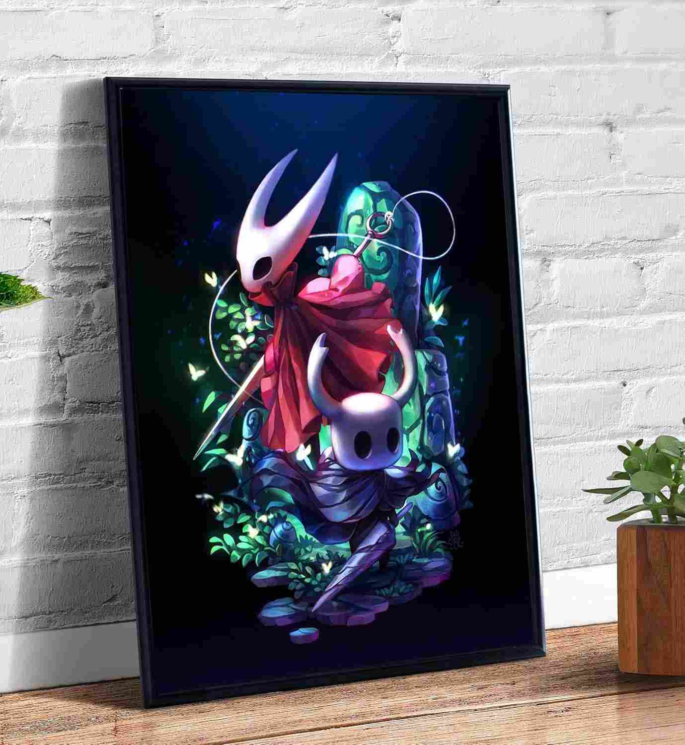 hollow-quadro-decorativo-a4-em-knight-a-moldura-do-jogo-arte-premium-oficial-a