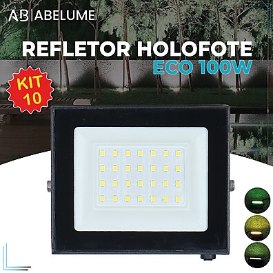 Holofote LED 100W ECO Pro: Ilumine com Economia!