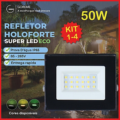 Holofote LED 50W ECO Pro: Ilumine com Economia!