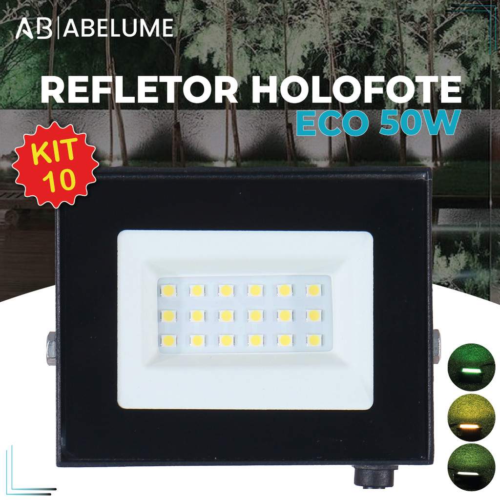 Holofote LED 50W: Ilumine com Economia!