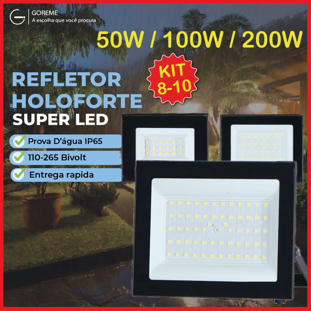 Holofote LED ECO Pro: Iluminação Externa Potente