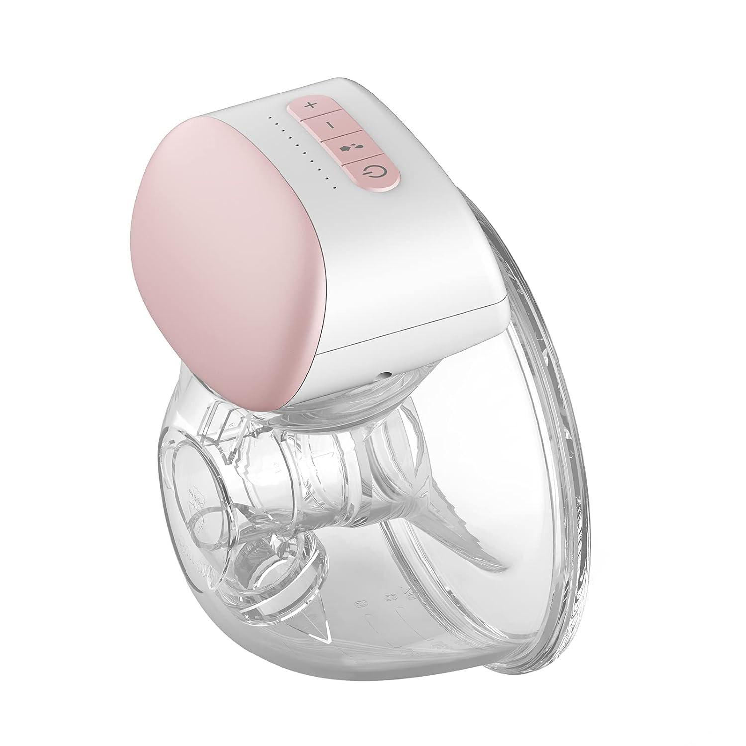 Homesen Bomba de Mama Vestível Elétrica - Mãos Livres, 3 Modos, 10 Níveis de Sucção, 8oz, 24mm