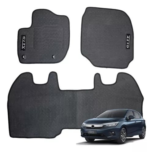 Tapete Emborrachado 3 Peças para Honda City Hatch 2022-2025: Proteção e Estilo Premium