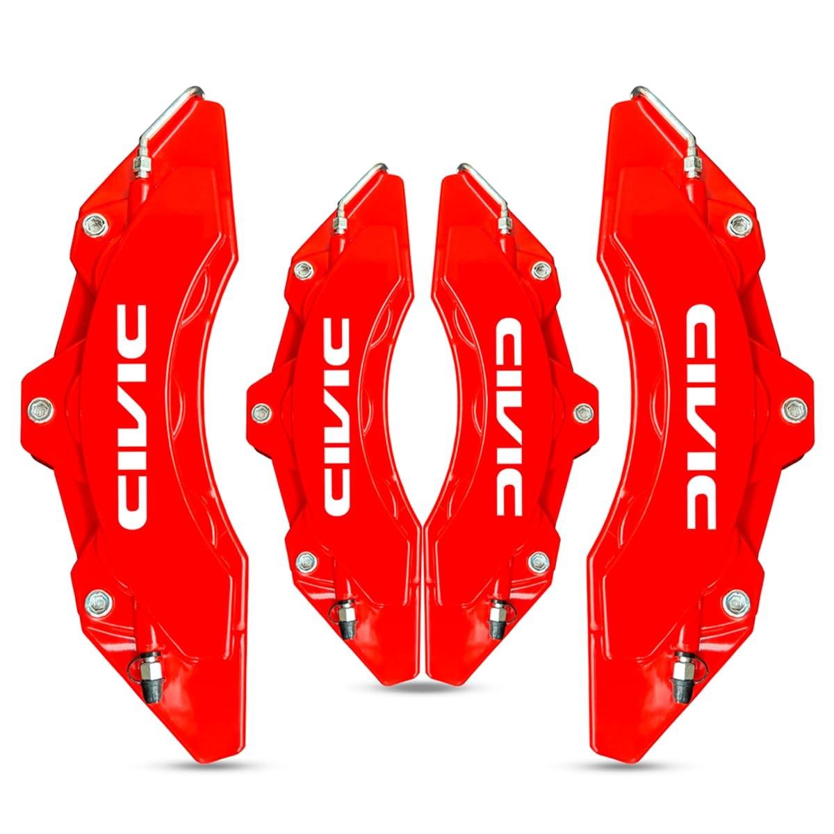 Capa Pinça Freio Vermelha Universal para Honda Civic 2007-2016 - Estilo e Proteção