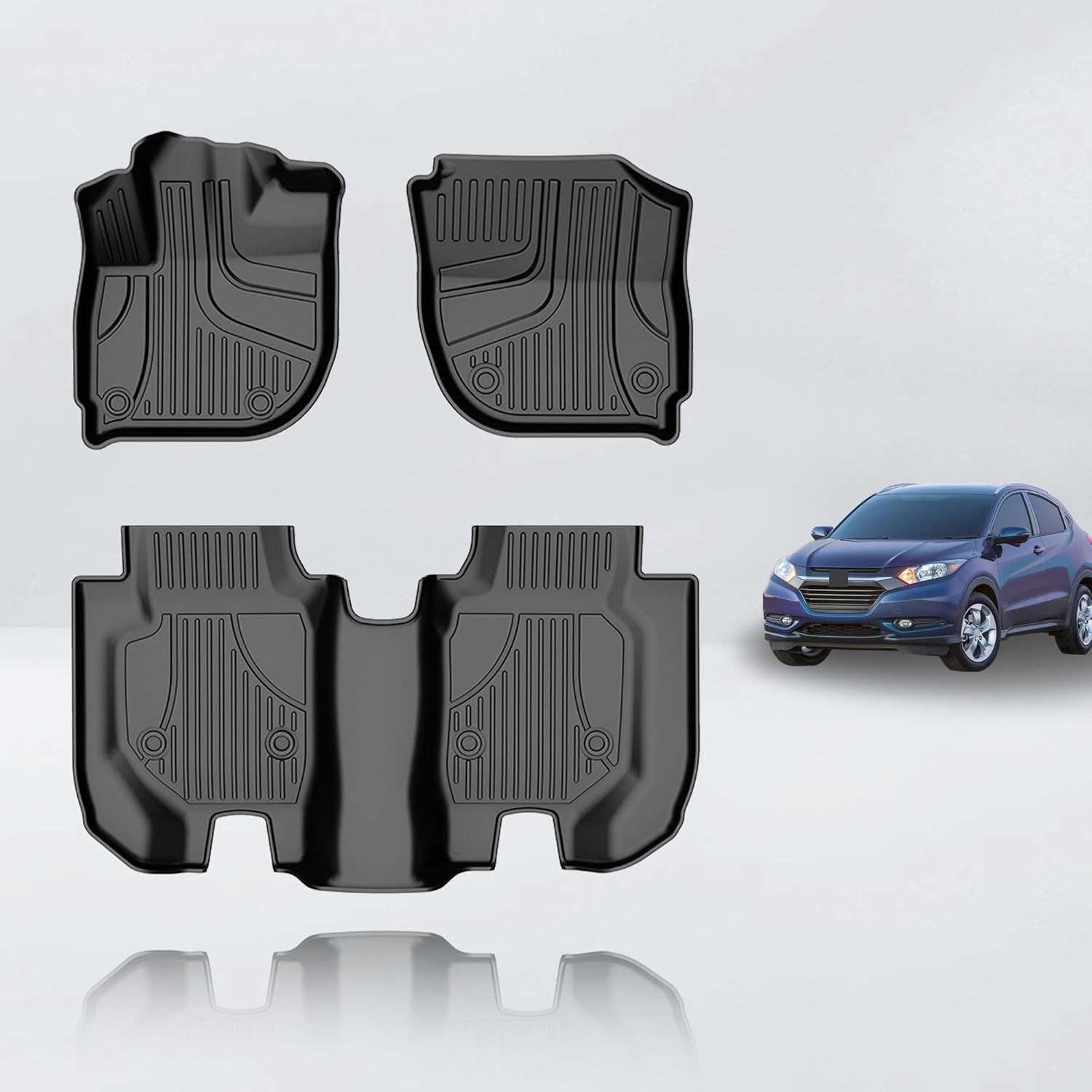 Tapetes de Chão Premium TPE para Honda HR-V 2016-2022 - Proteção Total e Estilo