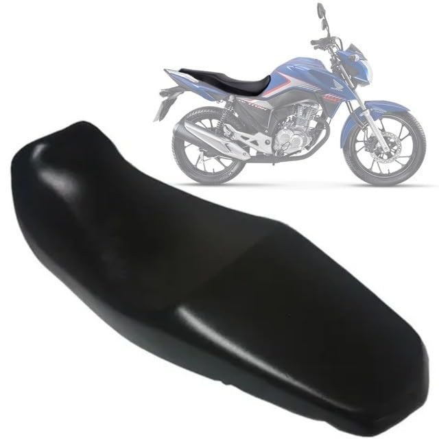 Capa Banco Emborrachada Moto Honda CG Titan Fan 125/150/160 Preta Universal 2009-2025
