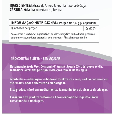 Amora Miúra + Isoflavona de Soja: Suplemento Natural para Bem-Estar e Saúde Hormonal