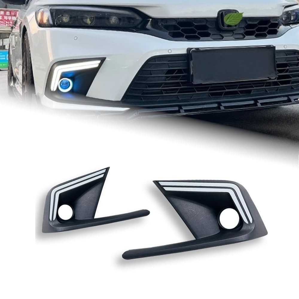 Luzes LED TYPY Horn para Honda Civic Sedan 11ª Geração (2022-2023) - Estilo Agressivo e Visibilidade Superior