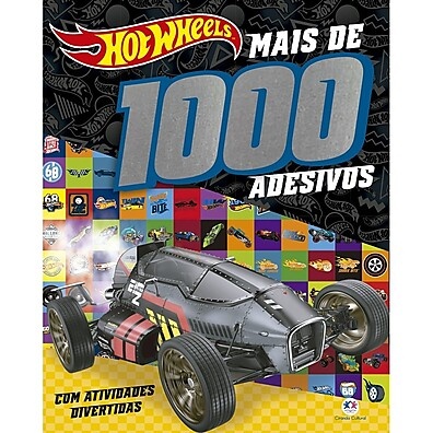 Hot Wheels: Livro +1000 Adesivos – Diversão Garantida!