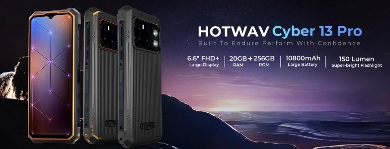 HOTWAV CYBER 13 Pro: O 4G Triplo Proof Imbatível