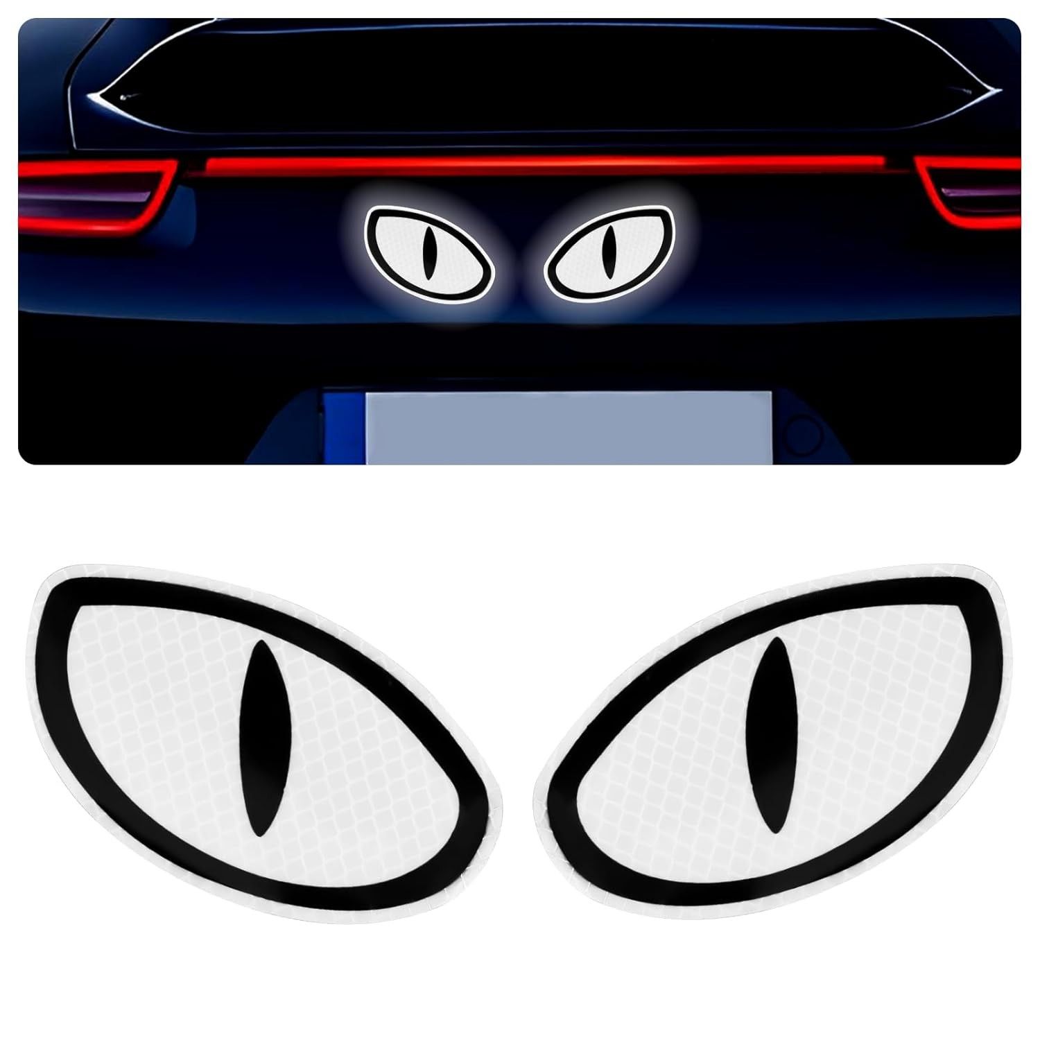 Adesivos Refletivos Olhos Divertidos Hovom: Segurança e Estilo para Seu Veículo!