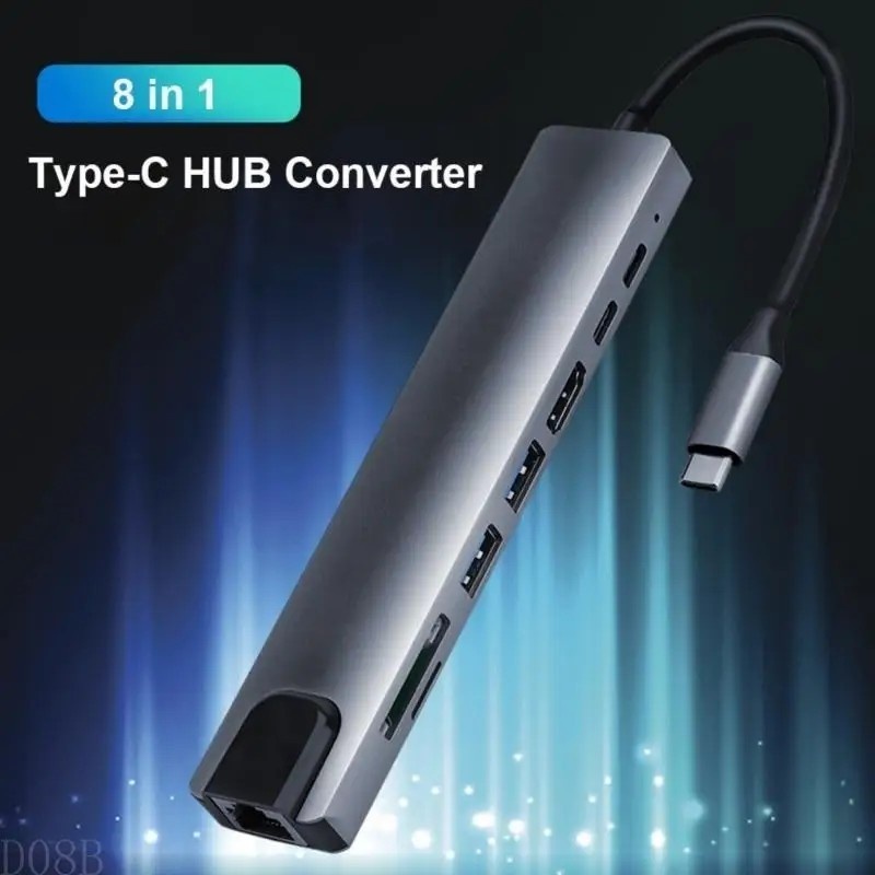 Hub USB-C Multiporta D08B: Transforme seu Notebook em uma Workstation