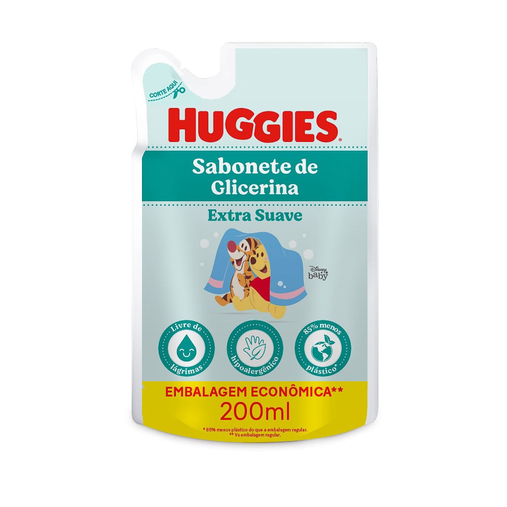 Huggies Extra Suave: Sabonete Líquido Infantil 200ml