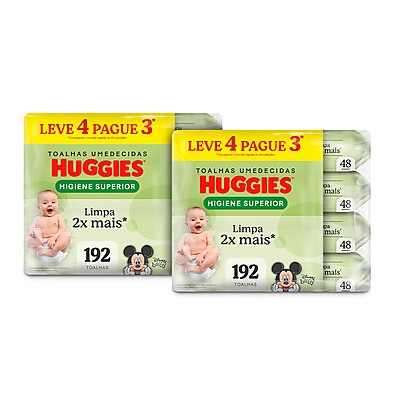 Huggies: Lenços Umedecidos 2x Mais Limpeza!