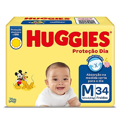 Huggies Proteção Dia M: Absorção e Economia!