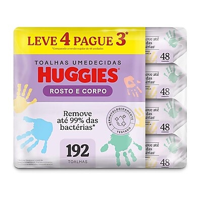 Huggies Rosto e Corpo: Limpeza Suave para o Seu Bebê