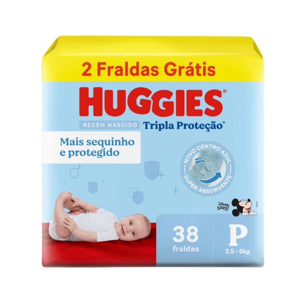 Huggies Tripla Proteção RN: Até 12h de Secura!