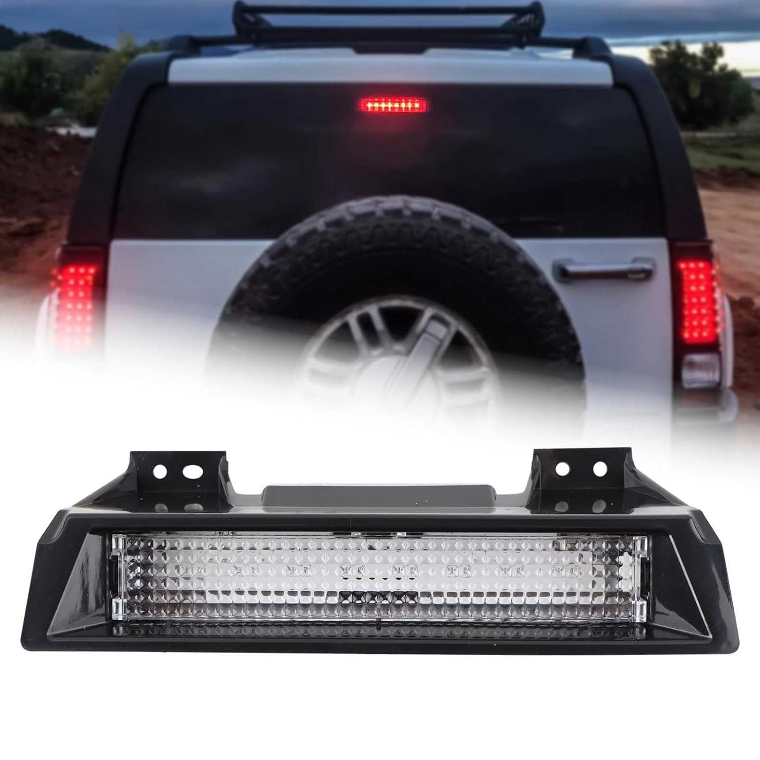 Terceira Luz de Freio LED para Hummer H3 (2006-2010) - Segurança e Estilo | 19330403