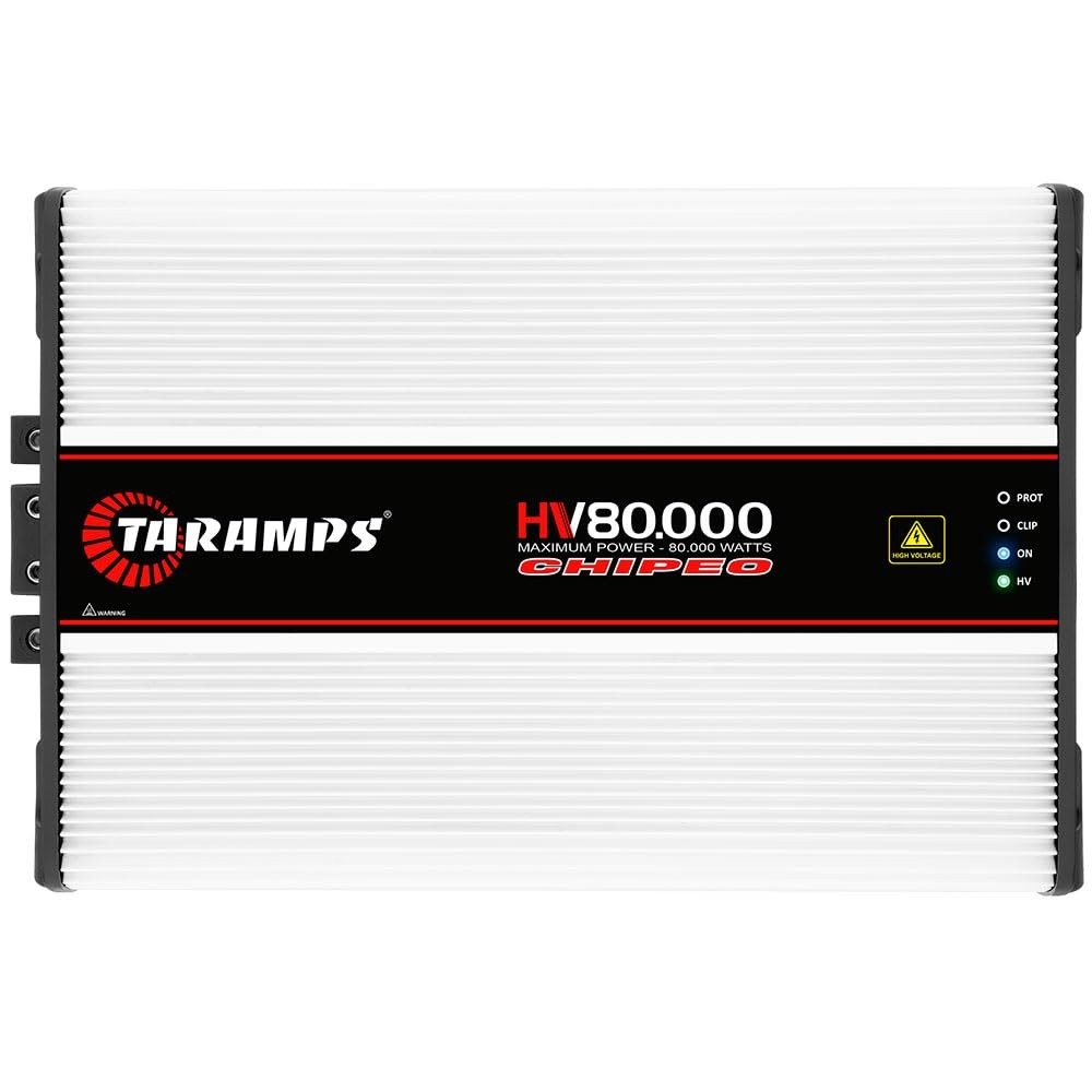 Amplificador Taramps HV 80.000 CHIPEO 0,5 Ohm: Potência Extrema para Competição