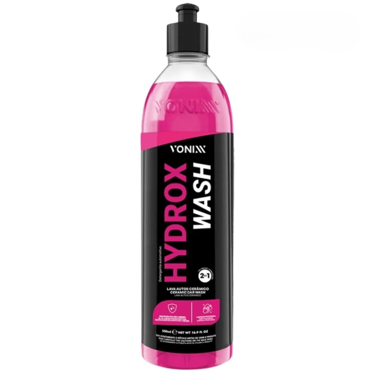 Hydrox Wash 500ml: Lava Autos com Proteção SiO2 Duradoura